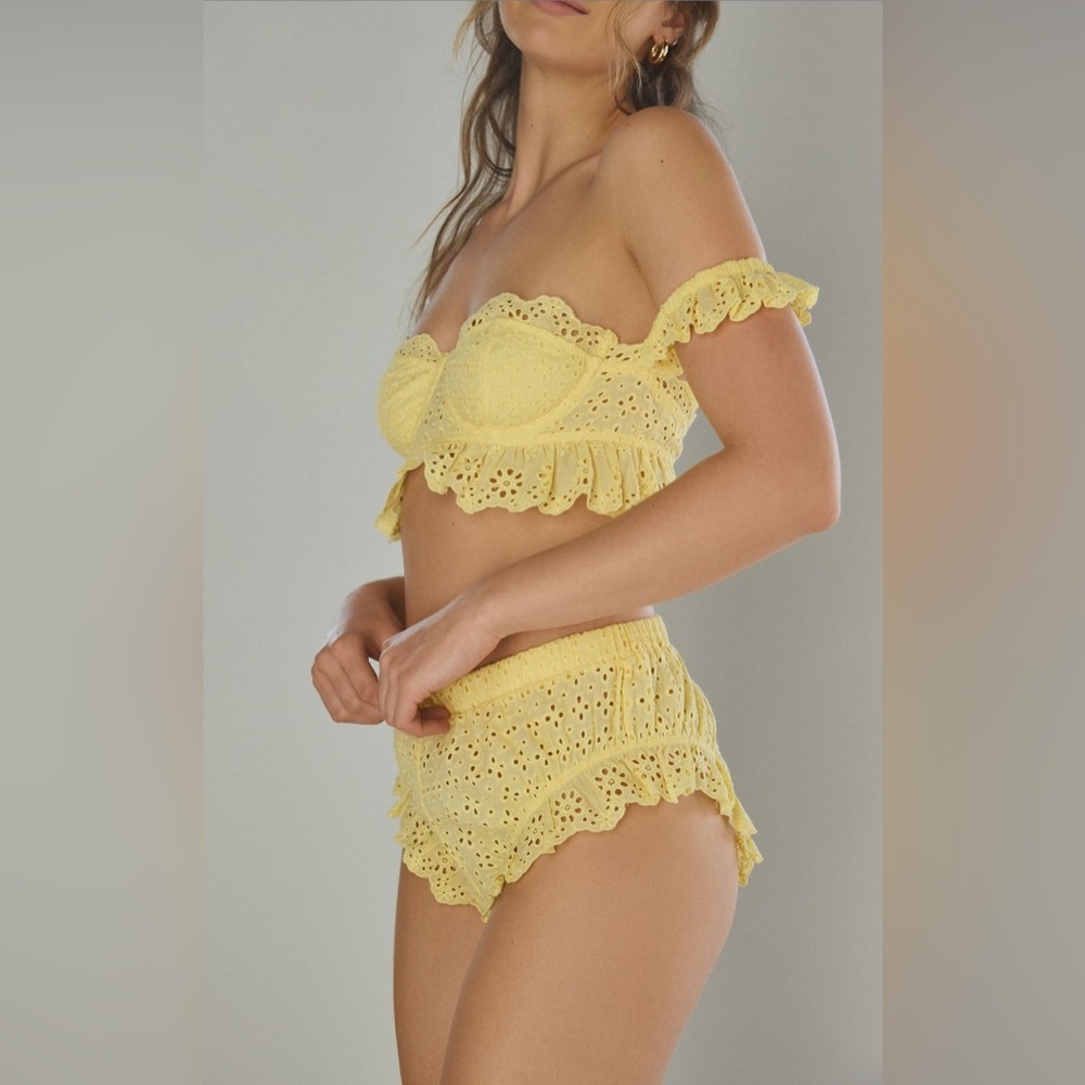 Out From Under Picnic Me Up eyelet ruffle boyshort